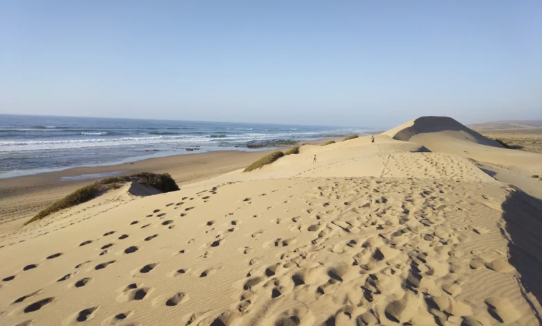 كثبان رملية بشاطئ تلات نبوعزة اقليم تيزنيت